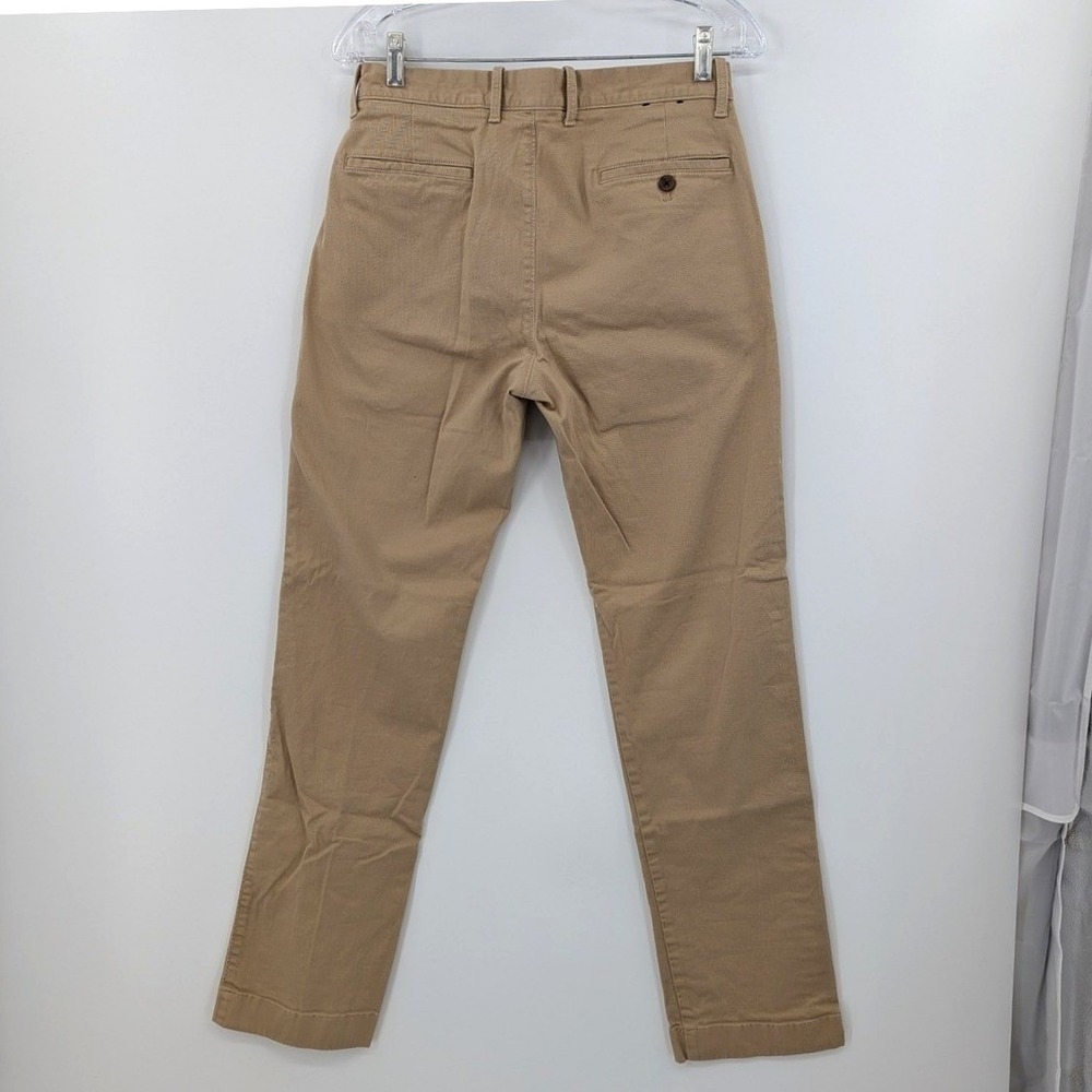J. Crew Flex Khaki Straight Leg Chino Pants Cotton Stretch W29 L31 Preppy Office - Picture 7 of 11